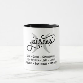 Pisces Zodiac-Eigenschaften Tasse