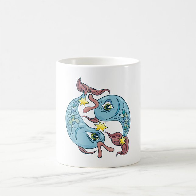Pisces Zodiac Fish Horoscope Kaffeetasse (Von Creator hochgeladen)