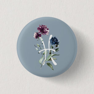 Pisces Zodiac-Glyphe Button