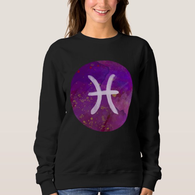 Pisces Zodiac Horoscope Astrology Astronomy Women  Sweatshirt (Vorderseite)