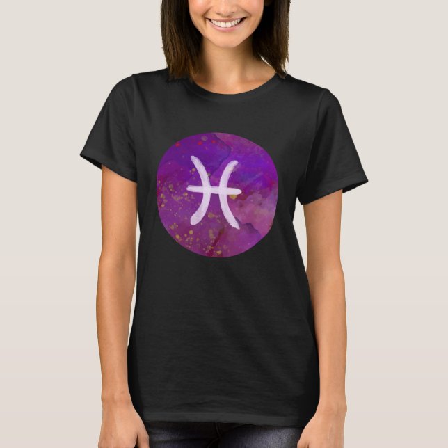 Pisces Zodiac Horoscope Astrology Astronomy Women  T-Shirt (Vorderseite)