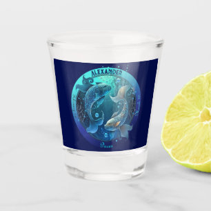 Pisces Zodiac individuell anpassbar Schnapsglas