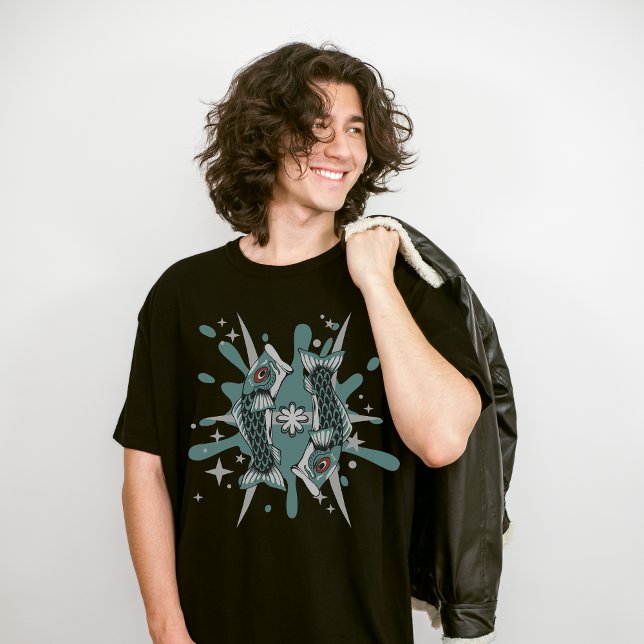 Pisces Zodiac, März Astrologie, Star Sign Liebhabe T-Shirt (Von Creator hochgeladen)