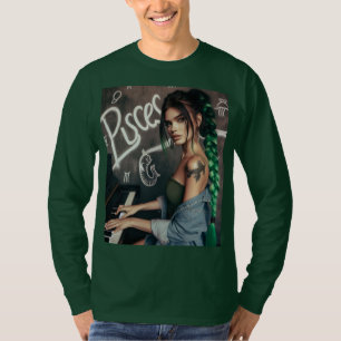 Pisces Zodiac Musician Piano T-Shirt