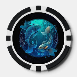 Pisces Zodiac Poker Chips Astrologie Casino