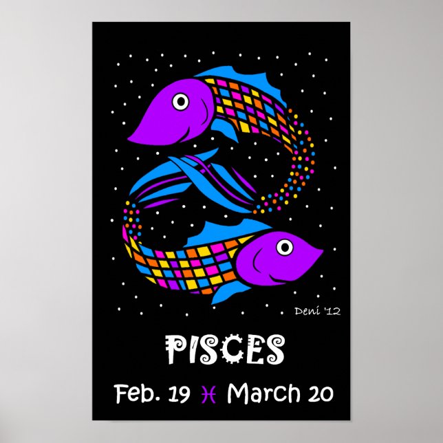 PISCES - ZODIAC POSTER (Vorne)