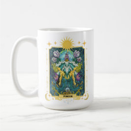 Pisces Zodiac Sign 15 oz Kaffeetasse