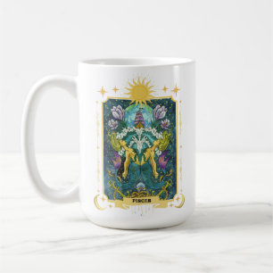 Pisces Zodiac Sign 15 oz Kaffeetasse