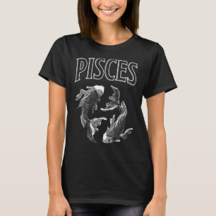Pisces Zodiac Sign Astrologie Horoskop T-Shirt