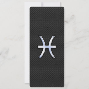 Pisces Zodiac Sign auf Black Snake Skin Decke