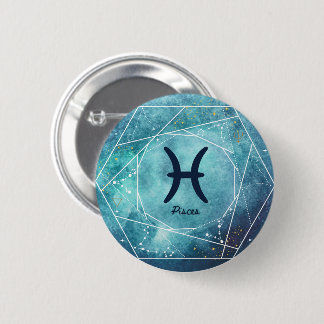 Pisces Zodiac Sign Button