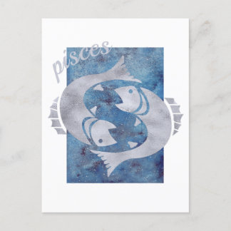 Pisces Zodiac Sign Postcard Postkarte