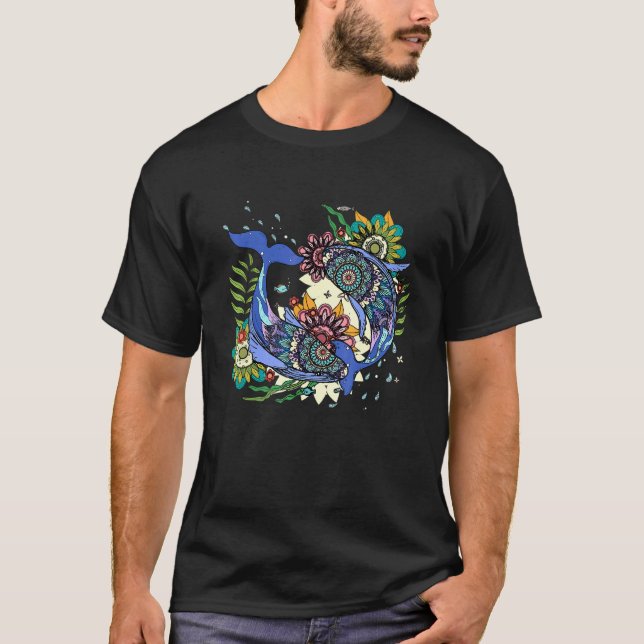 Pisces Zodiac Sign T-Shirt (Vorderseite)