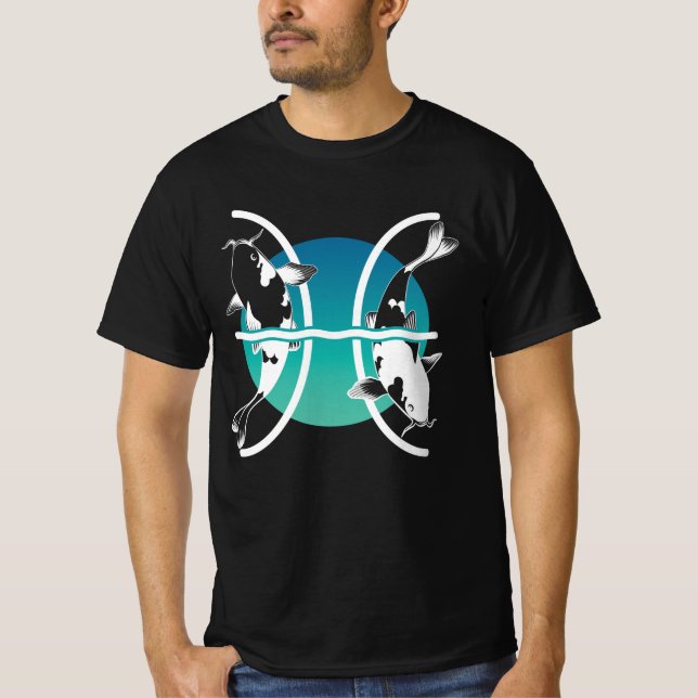 Pisces Zodiac Sign T-Shirt (Vorderseite)