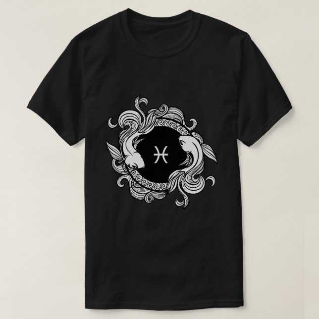 Pisces Zodiac Sign T-Shirt (Design vorne)