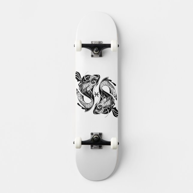 Pisces Zodiac Skateboard (Vorderseite)