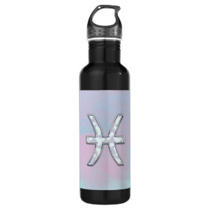 Pisces Zodiac Symbol Mutter der Perldekoration Trinkflasche