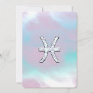 Pisces Zodiac Symbol Mutter von Perle Stil