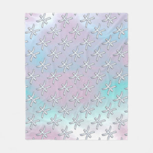Pisces Zodiac Symbol Pastel Mutter Pearl Stil Fleecedecke
