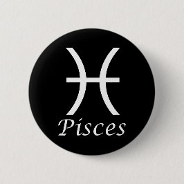 'Pisces' Zodiac-Zeichen Button