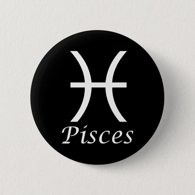 'Pisces' Zodiac-Zeichen Button (Vorderseite)
