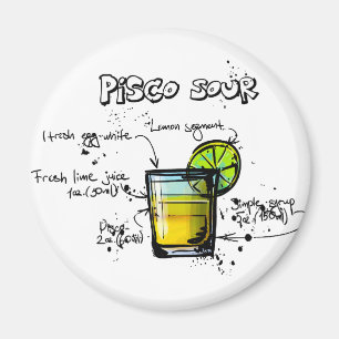 Pisco Sour Cocktail Rezept Magnet