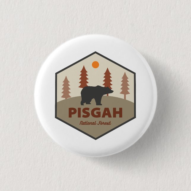 Pisgah National Forest Bear Button (Vorderseite)