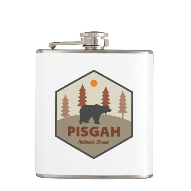 Pisgah National Forest Bear Flachmann (Vorderseite)