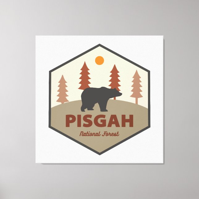 Pisgah National Forest Bear Leinwanddruck (Vorderseite)