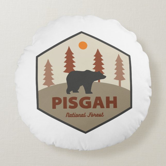 Pisgah National Forest Bear Throw Kissen (Vorderseite)