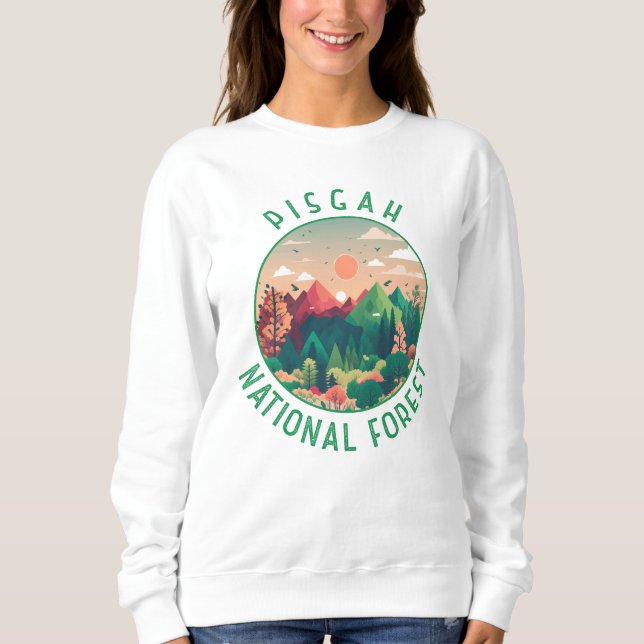 Pisgah National Forest Distressed Circle Sweatshirt (Vorderseite)