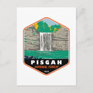 Pisgah National Forest North Carolina Emblem Postkarte