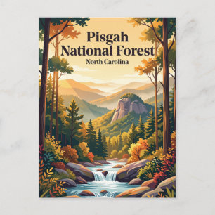 Pisgah National Forest North Carolina Postkarte