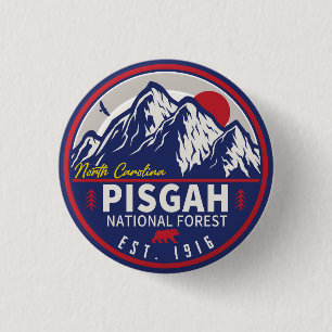 Pisgah National Forest North Carolina Vintage Button