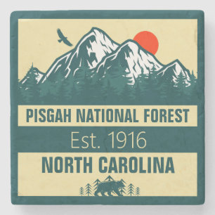 Pisgah National Forest North Carolina Vintage-Desi Steinuntersetzer