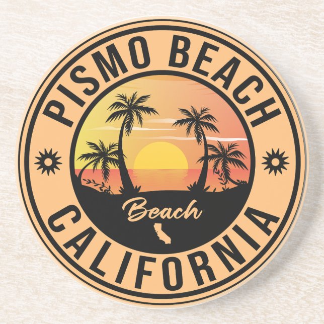 Pismo Beach California Sunset Vacation Souvenirs Getränkeuntersetzer (Vorne)