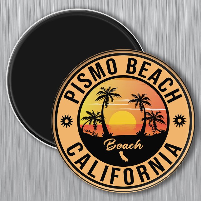 Pismo Beach California Sunset Vacation Souvenirs Magnet (Von Creator hochgeladen)