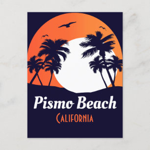 Pismo Beach California Sunset Vacation Souvenirs P Postkarte