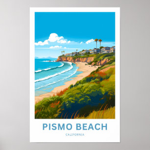 Pismo Beach California Travel Print Poster