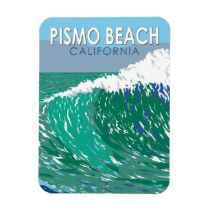 Pismo Beach California Vintage Magnet