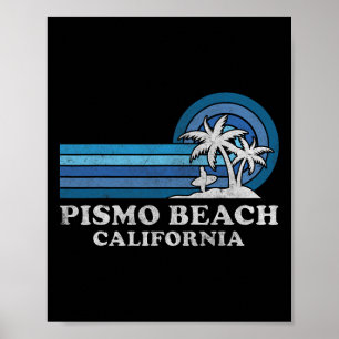 Pismo Beach Kalifornien Familien Sommerurlaub Vint Poster