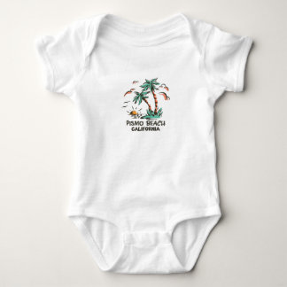 Pismo Beach - Kalifornien - farbenfroher Sonnenunt Baby Strampler
