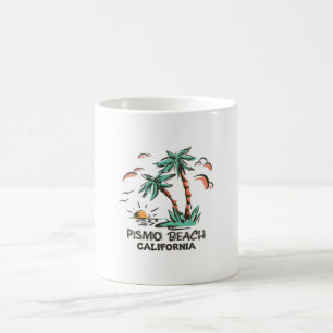 Pismo Beach - Kalifornien - farbenfroher Sonnenunt Kaffeetasse