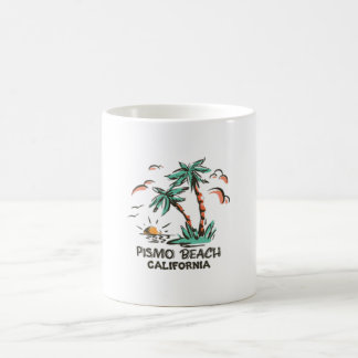 Pismo Beach - Kalifornien - farbenfroher Sonnenunt Kaffeetasse