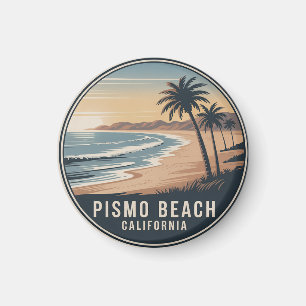 Pismo Beach, Kalifornien Vintage Reise Magnet