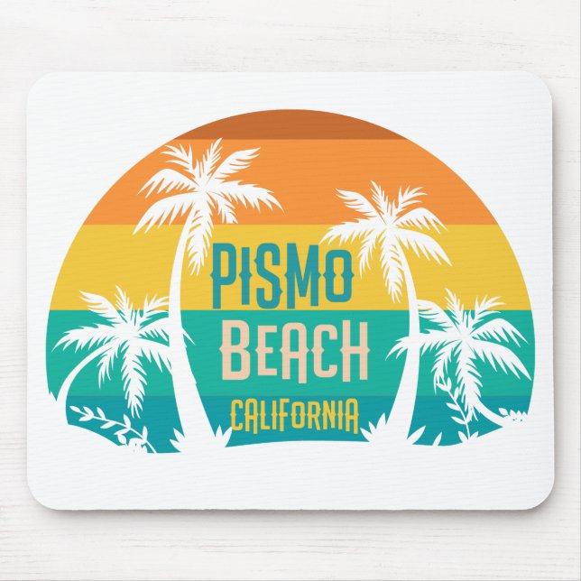 Pismo Beach Retro Mousepad (Vorne)