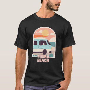 Pismo Beach Retro Pastellfarben Sun & Surfing Van T-Shirt