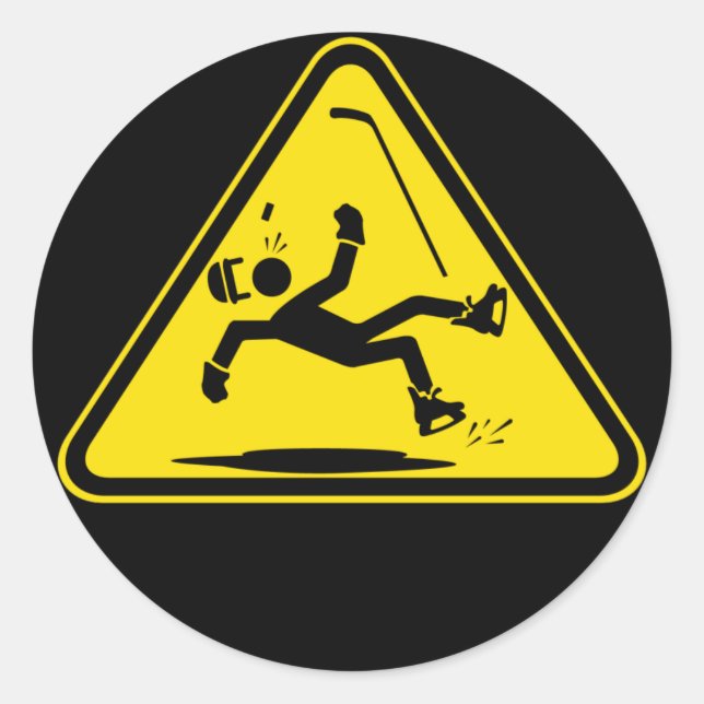 Piso Mojado Logo auf der schwarzen Aufkleber (Vorderseite)