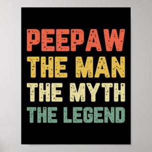 Piss piss the Man The Myth The Legend Bunnyaw Vint Poster