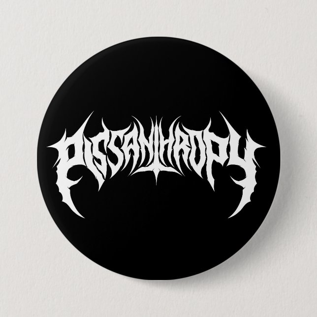 Pissanthropie Death Metal Fake Band Button (Vorderseite)